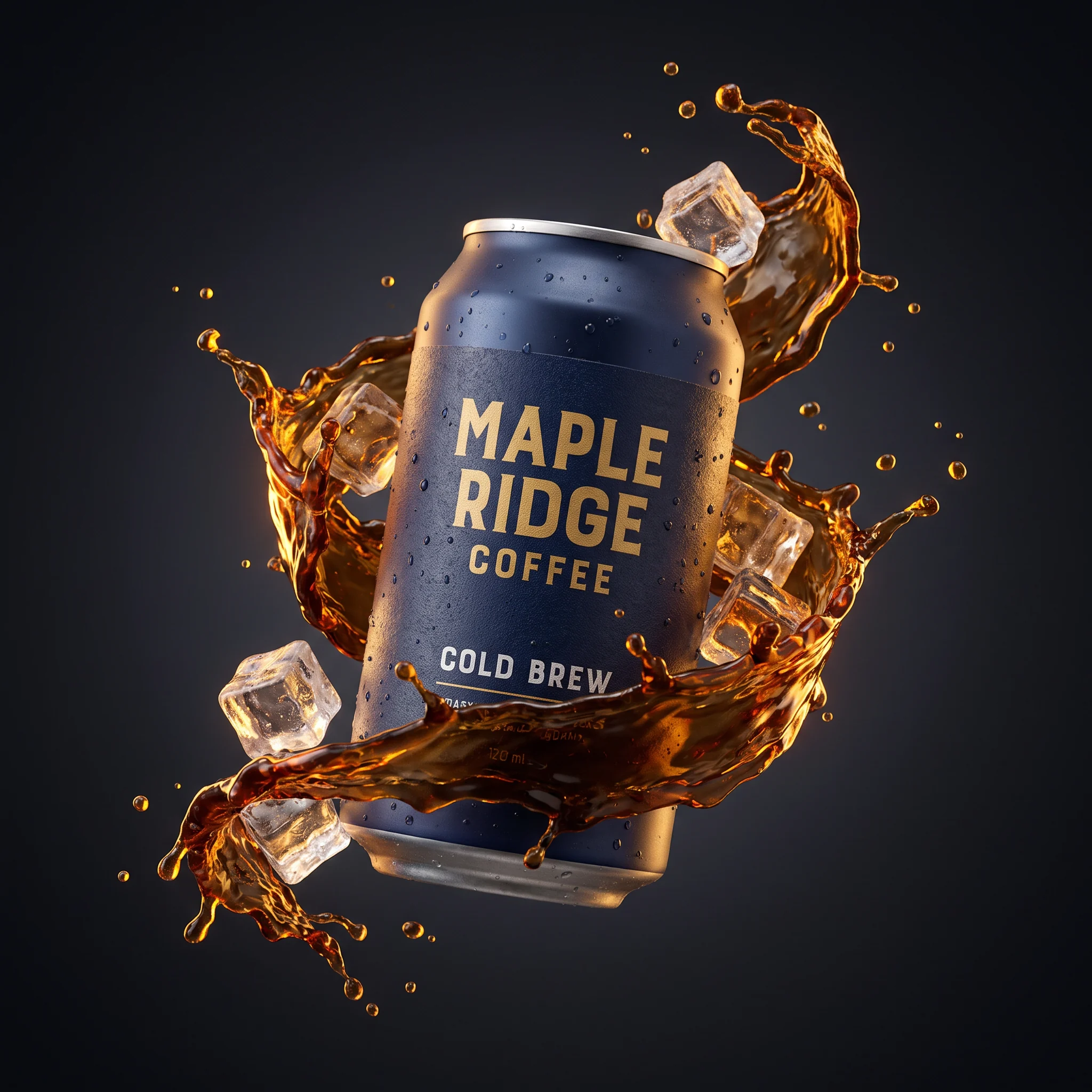Cold brew can product shot
